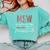 Master Social Worker MSW Graduation Social Work Student Comfort Colors Sweatshirt Chalky Mint