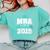MBA Class Of 2019 Graduate Business School Graduation Comfort Colors Sweatshirt Chalky Mint