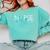 New Nurse Est 2018 School Graduation Nursing Comfort Colors Sweatshirt Chalky Mint