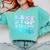 Next Stop Kindergarten Groovy Graduation Last Day Of School Comfort Colors Sweatshirt Chalky Mint