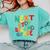 Next Stop Second Grade 1st Grade Graduation Day Kids Comfort Colors Sweatshirt Chalky Mint