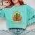 Not A Hugger Cactus Retro Sunset No Hugging Introvert Comfort Colors Sweatshirt Chalky Mint