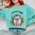 I Am Not a Hugger Introvert Hedgehog With Cactus Comfort Colors Sweatshirt Chalky Mint