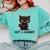 Not A Hugger Tee Angry Cat Sarcastic Cute Introvert Comfort Colors Sweatshirt Chalky Mint