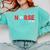 Nurse Est 2018 New Graduation Nursing School T-Shirt Comfort Colors Sweatshirt Chalky Mint