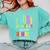 I Officially Graduated Kindergarten Graduation Class Of 2022 Comfort Colors Sweatshirt Chalky Mint