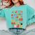 I Officially Graduated Kindergarten Graduation Class 2024 Comfort Colors Sweatshirt Chalky Mint