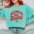 Overstimulated But Festive – Christmas Introvert Humor Comfort Colors Sweatshirt Chalky Mint