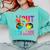 Peace Out 5th Grade Tie Dye Graduation Last Day Of School Comfort Colors Sweatshirt Chalky Mint