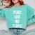 Peace Love And No People Sarcastic Humor Introvert Comfort Colors Sweatshirt Chalky Mint Peace Love And No People Sarcastic Humor Introvert Comfort Colors Sweatshirt Chalky Mint