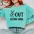 Peace Out Second Grade Last Day Of School Graduation Kids Comfort Colors Sweatshirt Chalky Mint
