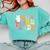 Peace Out Third 3rd Grade Graduation Graduate Class Of 2025 Comfort Colors Sweatshirt Chalky Mint