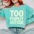 Too Peopley Outside I Introvert Comfort Colors Sweatshirt Chalky Mint