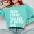 PHD Doctorate Phinished Doctoral Degree PHD Graduation Comfort Colors Sweatshirt Chalky Mint
