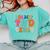 In My Phd Era Groovy Phd Graduation Future Doctor Comfort Colors Sweatshirt Chalky Mint