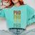 PHD Graduation Doctorate Comfort Colors Sweatshirt Chalky Mint
