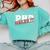 PHD Nailed It Graduation Doctorate Graduate Comfort Colors Sweatshirt Chalky Mint