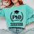 PHD Survivor T-Shirt Graduation Student Teacher For Men Women Kids Comfort Colors Sweatshirt Chalky Mint