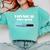Physical Therapist Progress Graduation T-Shirt Comfort Colors Sweatshirt Chalky Mint