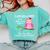 Pink I Graduated From Elementary Graduation Comfort Colors Sweatshirt Chalky Mint