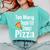 Pizza Lover Saying Introvert Anti Social Humor Foodie Comfort Colors Sweatshirt Chalky Mint