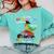 Pre k Graduation 2025 Pre-k Kindergarten Graduate Dinosaur Premium Tri-Blend Comfort Colors Sweatshirt Chalky Mint