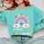 Pre k Graduation Class 2025 Graduate Pre-k Rainbow Girls Comfort Colors Sweatshirt Chalky Mint