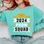 Prom Squad 2024 High School Graduation Party Premium Comfort Colors Sweatshirt Chalky Mint