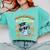 Proud 8th Grade Graduate Axolotl Graduation Eighth Comfort Colors Sweatshirt Chalky Mint