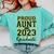 Proud Aunt Of A 2023 Graduate Family Matching Graduation Comfort Colors Sweatshirt Chalky Mint