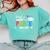 Proud Aunt Of A Pre-K 2025 Graduate Class Of 2025 Graduation Comfort Colors Sweatshirt Chalky Mint