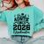 Proud Auntie Of Two 2026 Graduates Graduation Comfort Colors Sweatshirt Chalky Mint