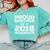 Proud Brother Of A 2018 Graduate Class Graduation Comfort Colors Sweatshirt Chalky Mint