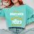 Proud Brother Of a Class Of 2023 Graduate Senior Graduation Comfort Colors Sweatshirt Chalky Mint