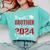 Proud Brother Of a Class Of 2024 Graduate For Graduation Comfort Colors Sweatshirt Chalky Mint