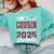 Proud Cousin Of A 2025 Graduate For Graduation Comfort Colors Sweatshirt Chalky Mint