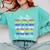 Proud Dad Of 2024 Graduate Class 2024 Graduation Family Comfort Colors Sweatshirt Chalky Mint