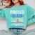Proud Dad Of A State Trooper Police Officer Graduation Comfort Colors Sweatshirt Chalky Mint