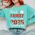 Proud Family Of a Class Of 2025 Graduate For Graduation Comfort Colors Sweatshirt Chalky Mint