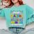 Proud GRANDMA Of a 2025 PRE-K Graduate -Graduation Comfort Colors Sweatshirt Chalky Mint