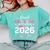 Proud Grandma Of A 2026 Senior Class Of 2026 Graduation Comfort Colors Sweatshirt Chalky Mint
