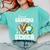 Proud Grandma Of A 2026 Senior Volleyball Graduation Leopard Comfort Colors Sweatshirt Chalky Mint