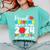 Proud Grandma Of Class Of 2024 Preschool Graduate Graduation Comfort Colors Sweatshirt Chalky Mint
