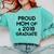 Proud Mom Of A 2018 Graduate Mama Graduation Comfort Colors Sweatshirt Chalky Mint