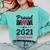 Proud Mom Of A 2021 Graduate Senior Graduation Comfort Colors Sweatshirt Chalky Mint