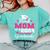 Proud Mom Of 2024 5th Grade Graduate Mother Graduation Comfort Colors Sweatshirt Chalky Mint