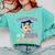 Proud Mom Of a 2024 Graduate Floral Flower Family Graduation Comfort Colors Sweatshirt Chalky Mint