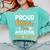Proud Mom Of An Awesome Rad Tech Graduation Matching Family Comfort Colors Sweatshirt Chalky Mint