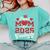 Proud Mom Of a Class Of 2025 Graduate Senior Graduation Comfort Colors Sweatshirt Chalky Mint