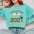 Proud Mom Of Two 2021 Graduates Twin Mama Graduation Leopard Comfort Colors Sweatshirt Chalky Mint